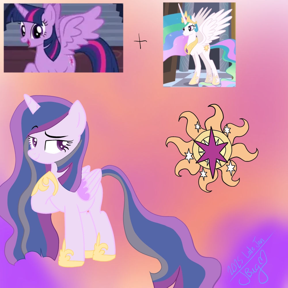 Fusion of Princess Celestia and Twilight Sparkle by Juicebug756 on ...