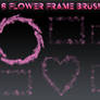 6 Flower Frame Brushes