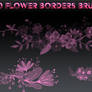 10 Flower Borders Brushes