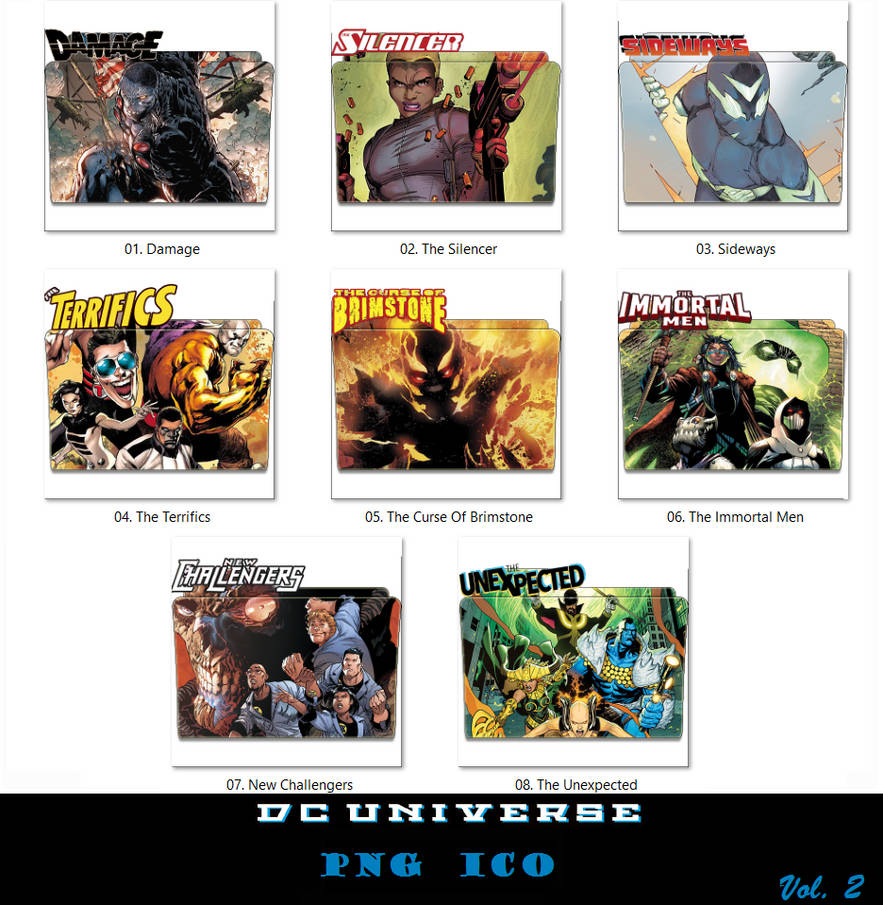 DC Icon Pack Vol. 2 by Fallen-Angel-12 on DeviantArt