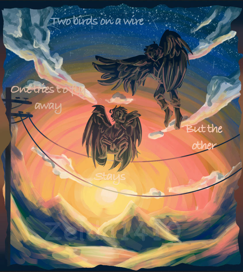 Two Birds on a Wire by Zelda14101410 on DeviantArt