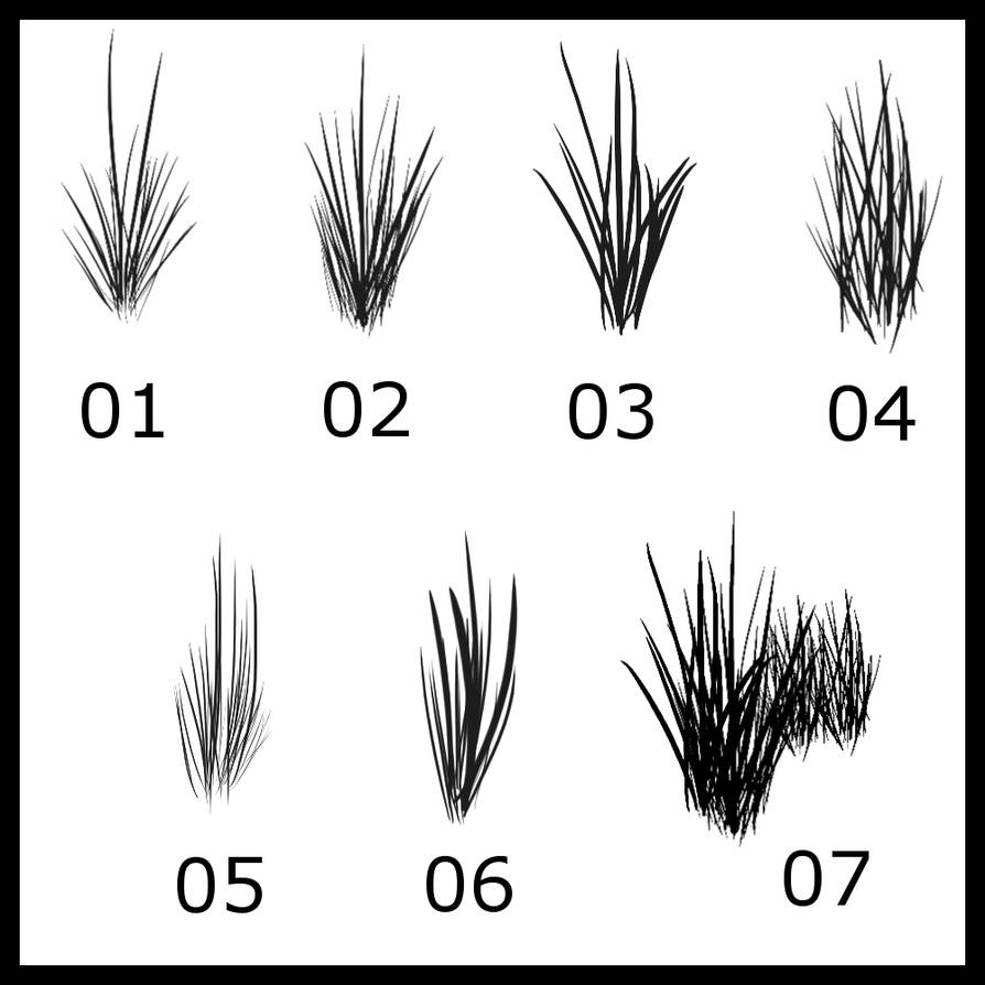 Gimp Grass Brushes by BlazingFireBug on DeviantArt