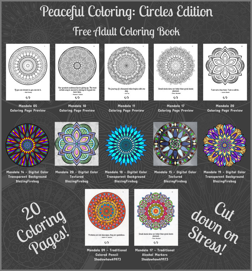 Peaceful Coloring Book Peaceful Coloring Book