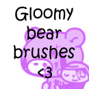 Gloomy bear photoshop brushes