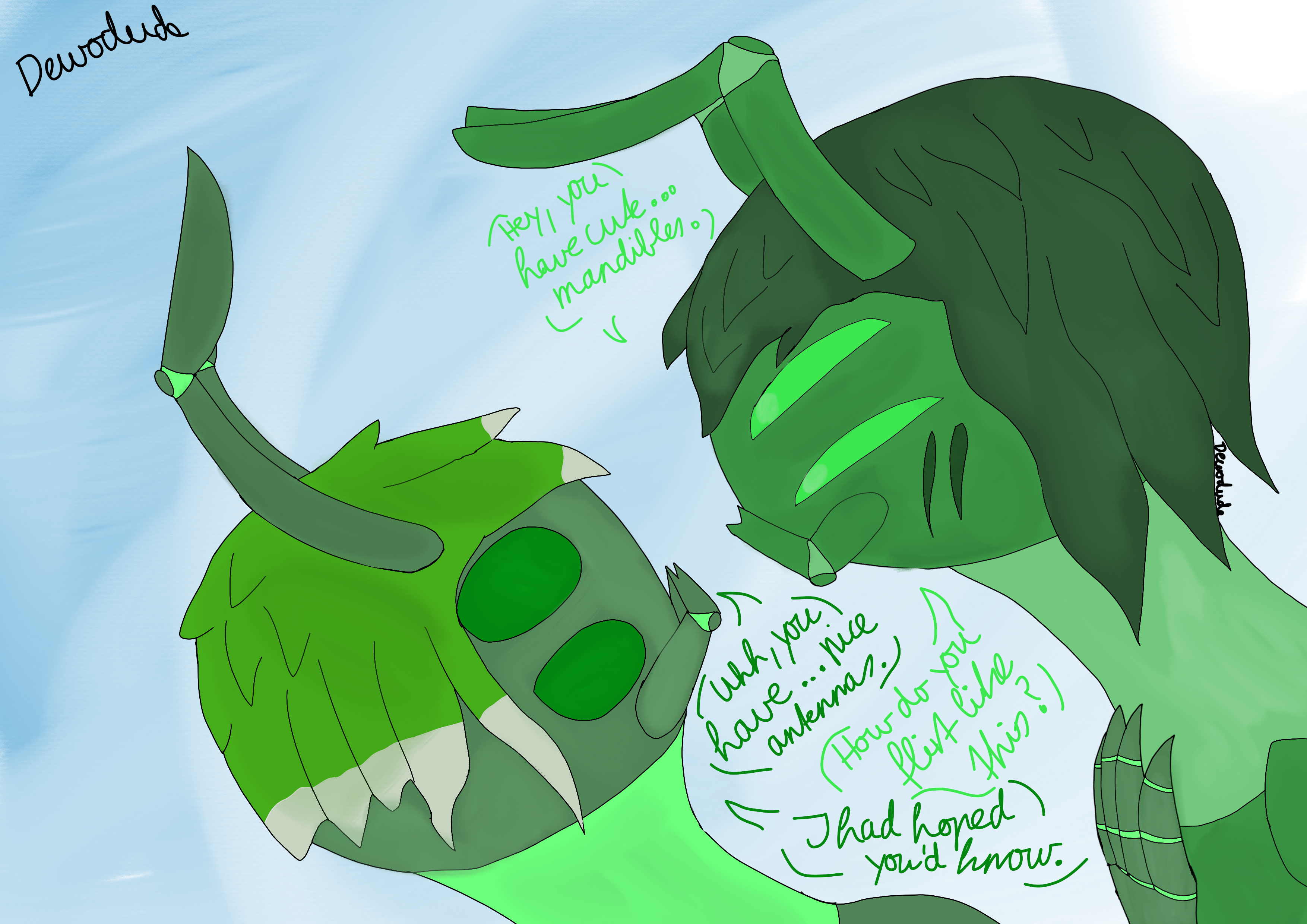 Love between post-human centipedes by DewoDude on DeviantArt