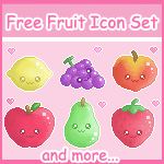 Free Fruits Icon Set!