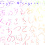 Hiragana Crayon Brushes