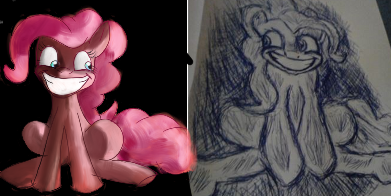 draw it again: My first Pinkie Pie Picture and now