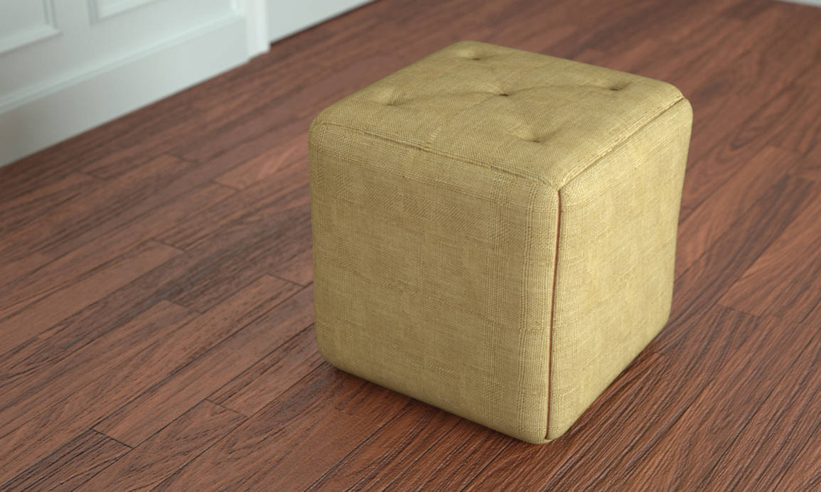 Free Pouf Ottoman model by LuxXeon on DeviantArt