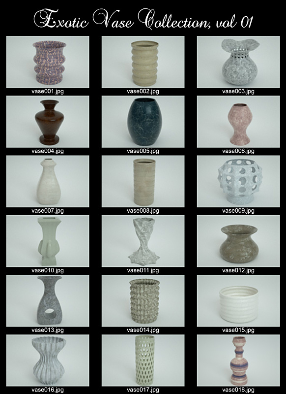 Exotic Vase Collection, Vol. 01