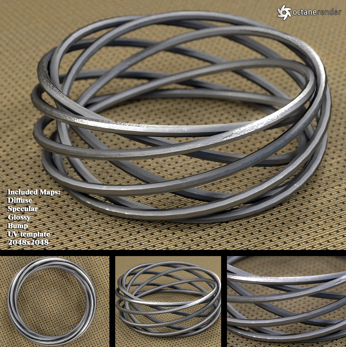 Ladies Bracelet 3D Model $22 - .3dm .3ds .dxf .fbx - Free3D