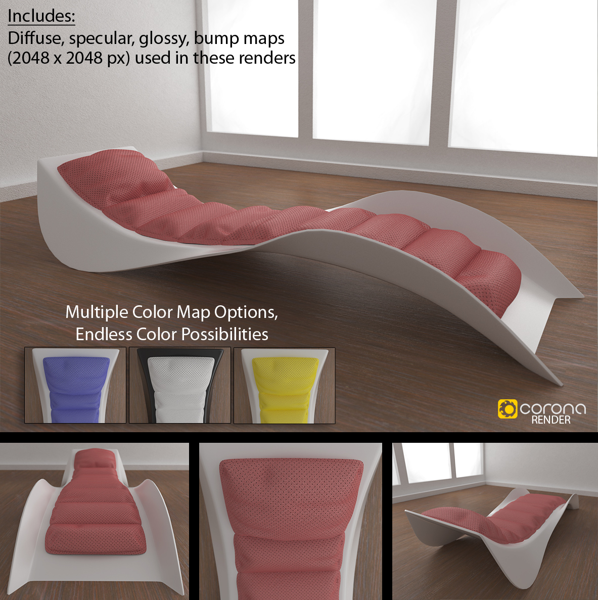 Free 3D Model: Cosmo Chaise