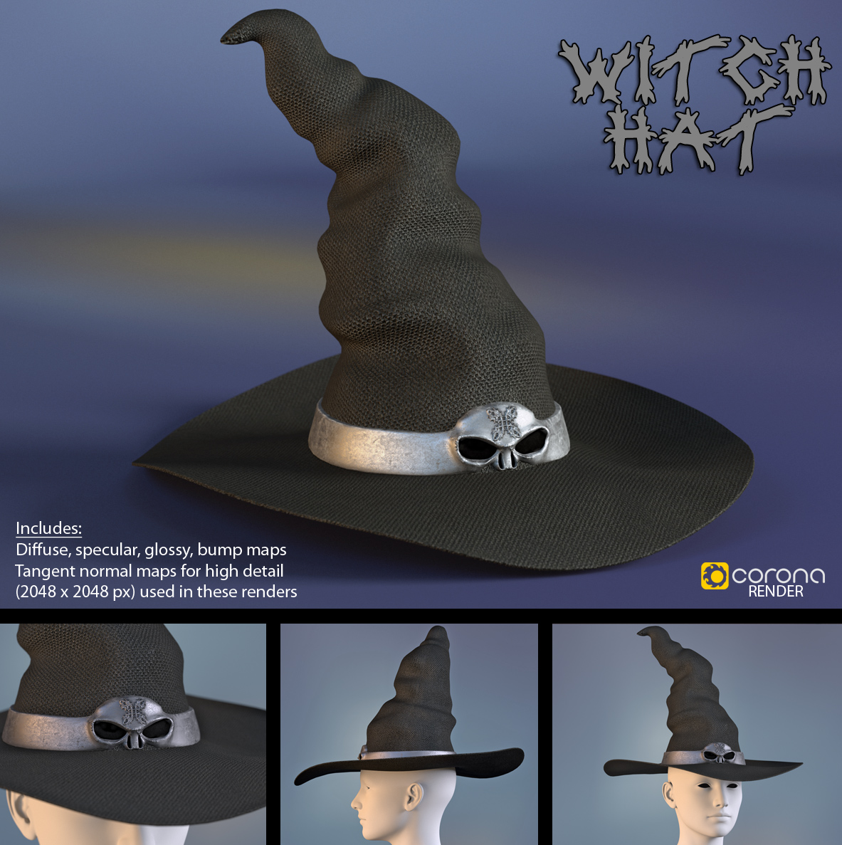 Free 3D Model: Witch Hat