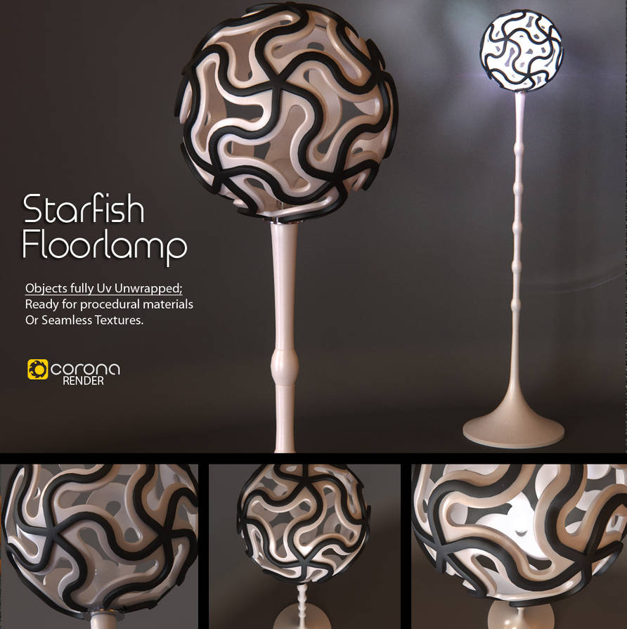 Free 3d Model Starfish Floor Lamp By Lueon On Deviantart