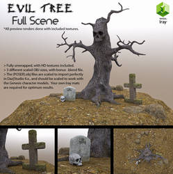 Free 3D Model: Evil Tree (Full Set) by LuxXeon