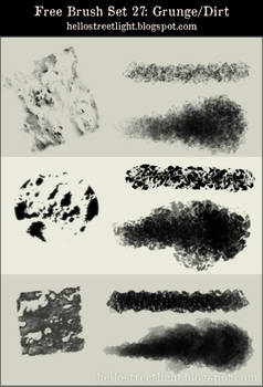 Free Brush Set 27: Grunge, Dirt