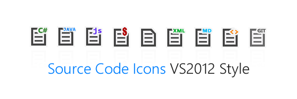 Source Code Icons - VS2012 Style