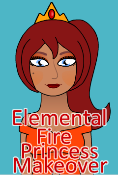Elemental Fire Princess Makeover Game