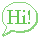 Hi! Speech Bubble Animation | Green