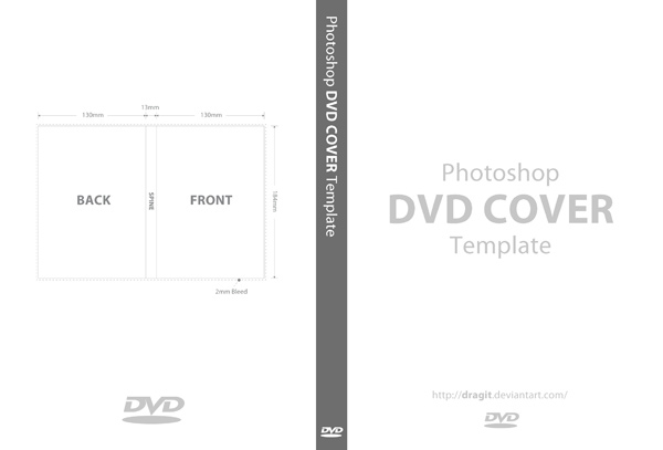 Dvd Cover Template For Photoshop By Dragit On Deviantart