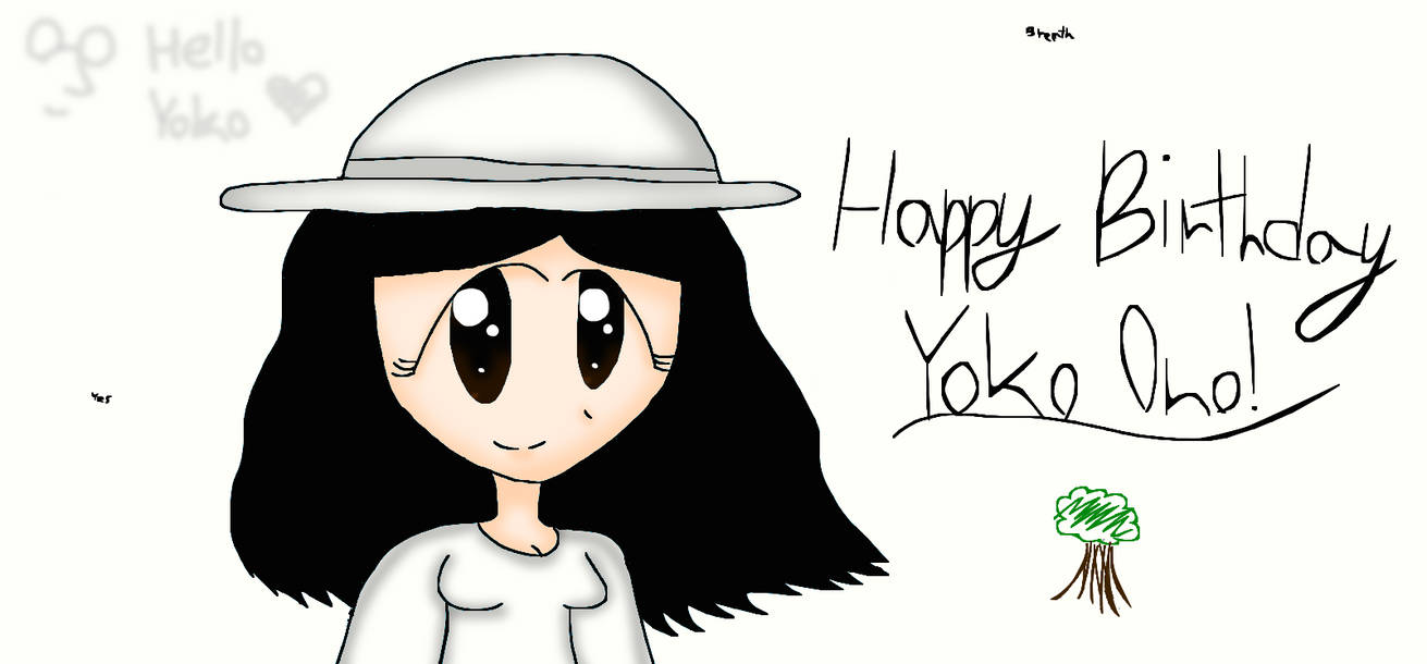 Happy Birthday Yoko Ono by VideogameKitty99 on DeviantArt