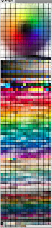 My messy Colour Palette lol - Color Swatch for PS