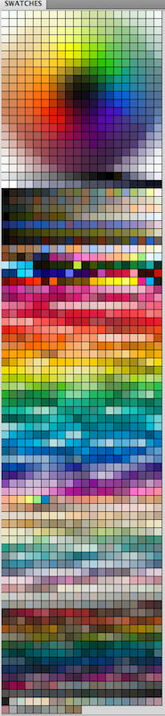 My messy Colour Palette lol - Color Swatch for PS