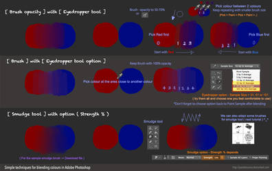 How to blend colours and Smudge brush for download by Pearlpencil