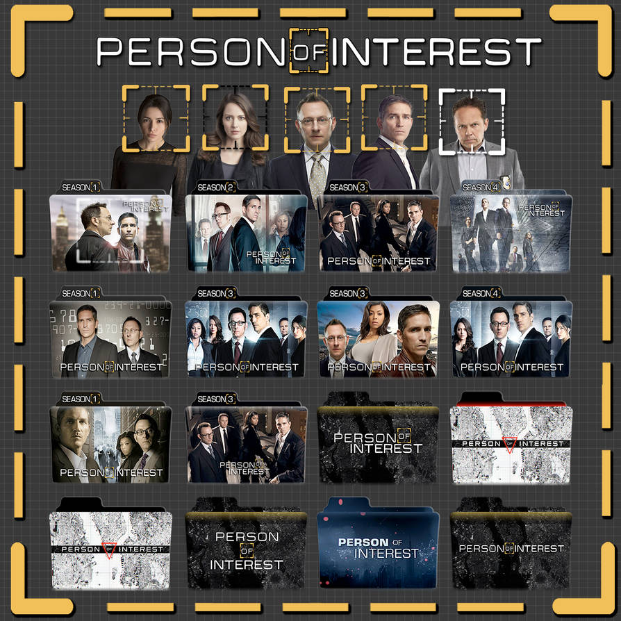Person of Interest folder icons: S01-S04 by F0l13aD3ux on DeviantArt