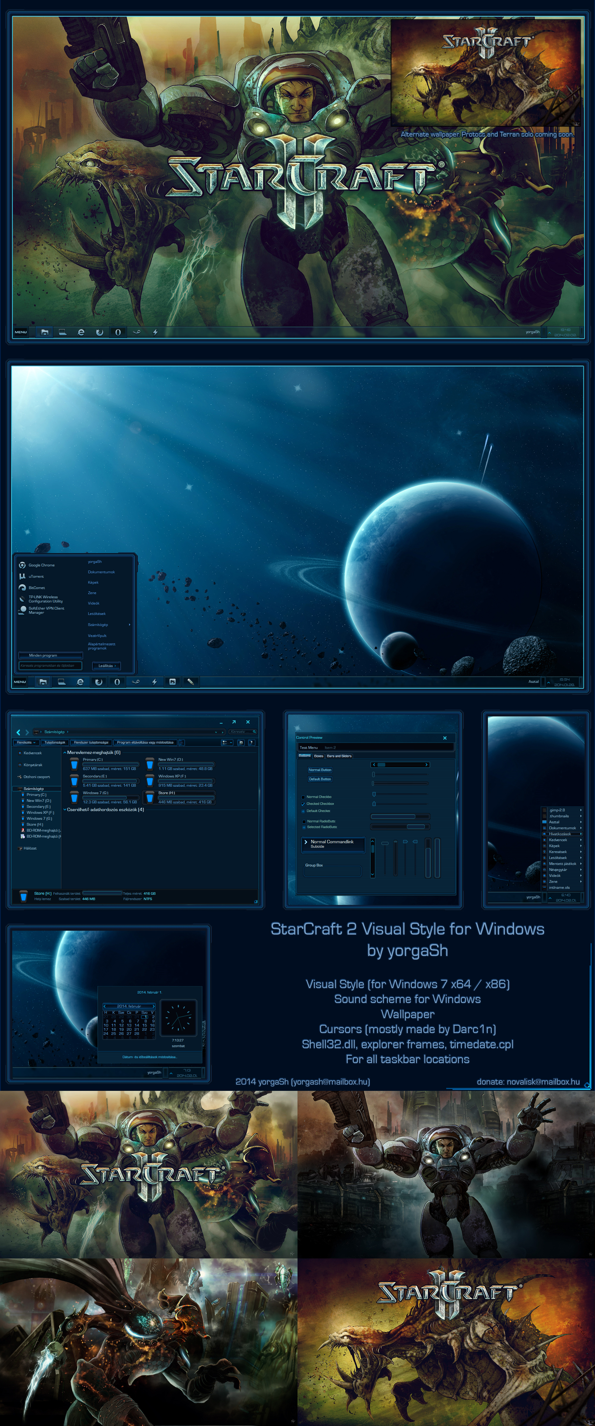 Starcraft 2 Windows Theme