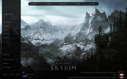 Skyrim Rainmeter WIP