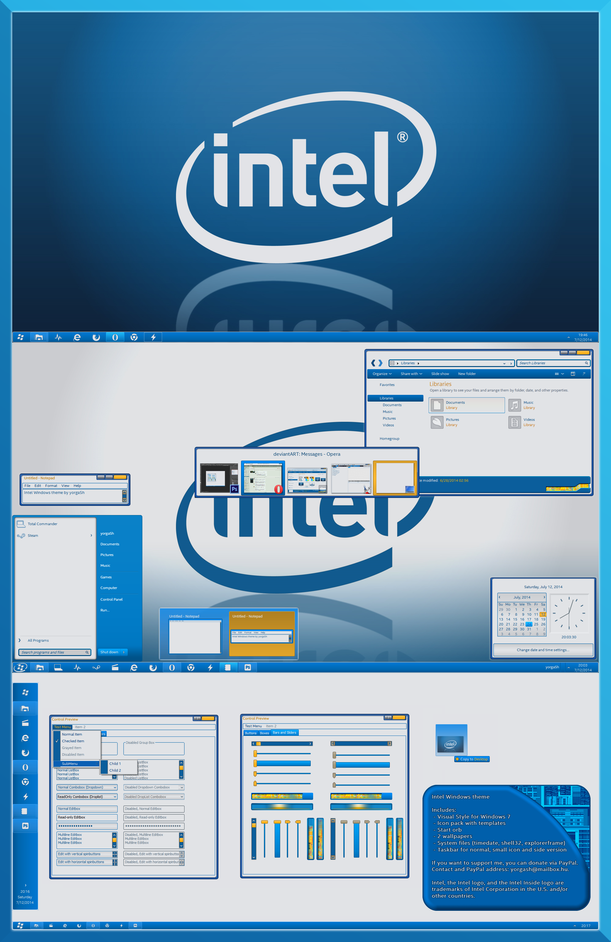 Intel для windows 7 32 bit. Intel Theme on Windows 11.