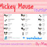 Mickey Mouse cursor set by MayteKr