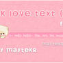 Pink Love Text (animado) for XWidget