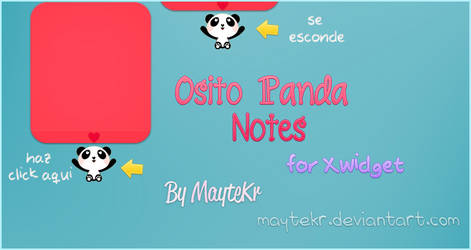 Osito Panda Notes for XWidget