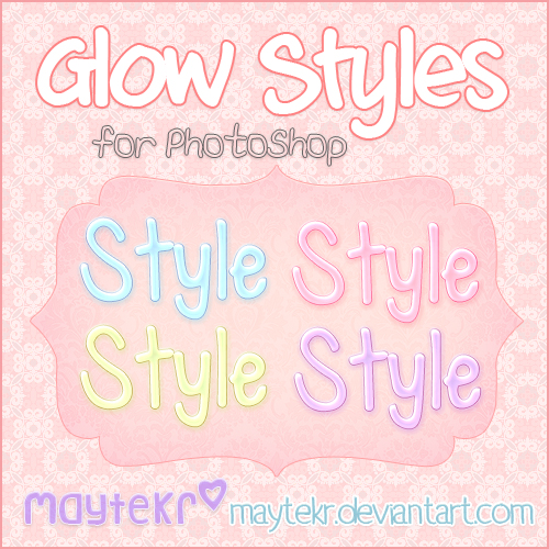 Glow Styles for Photoshop