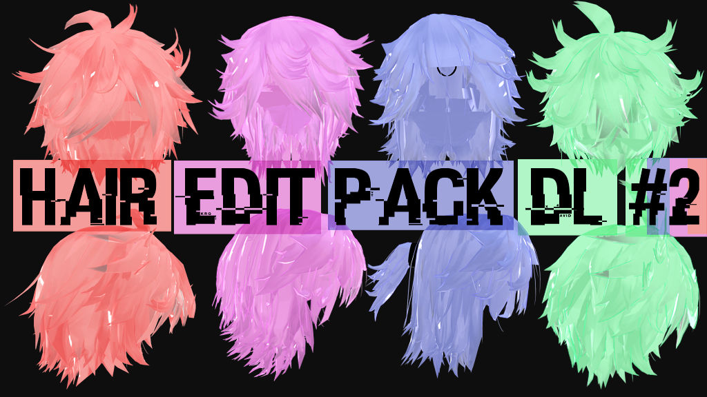 Hair Edit Pack Dl! #2 // By-MosterNight-MMD by MosterNighT-MMD on
