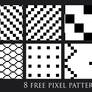 8 free pixel patterns