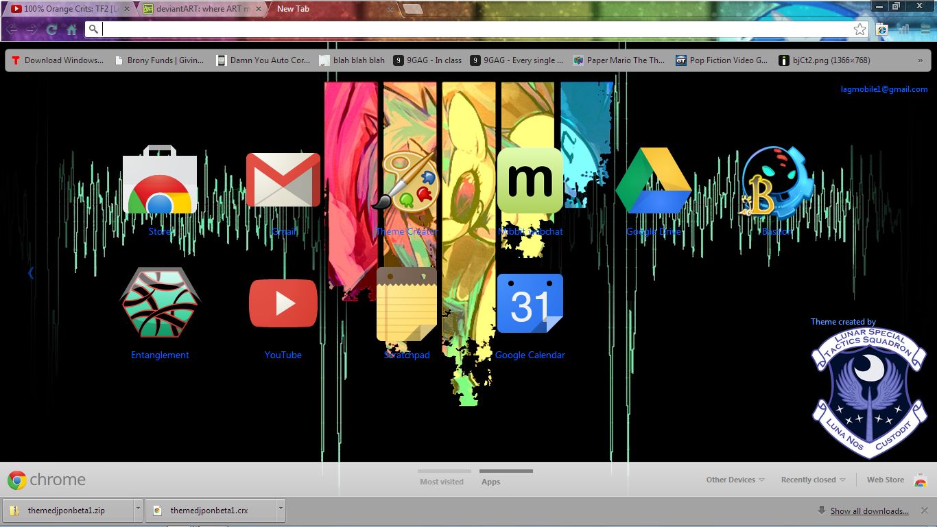 Chrome Theme - MLP DJ Pon3