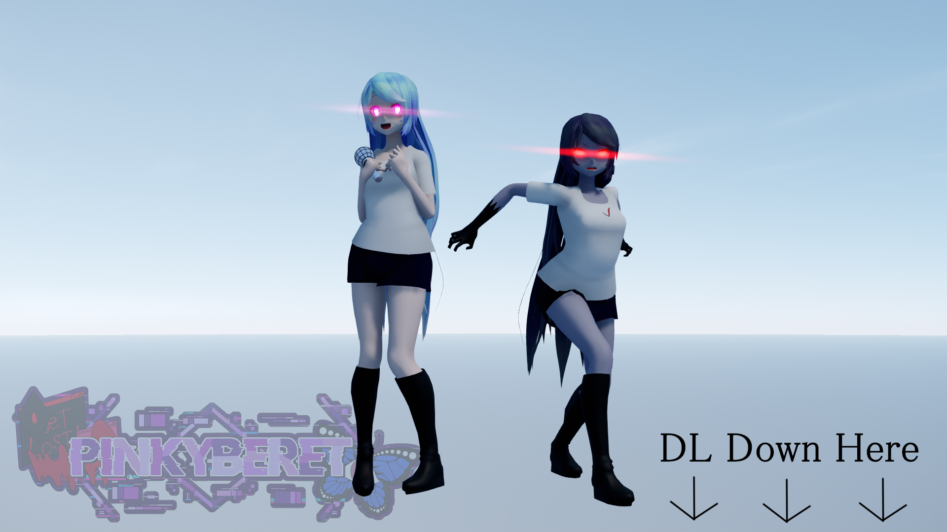 MMD FNF Sky (My Version) DL by PinkyBeretDA on DeviantArt