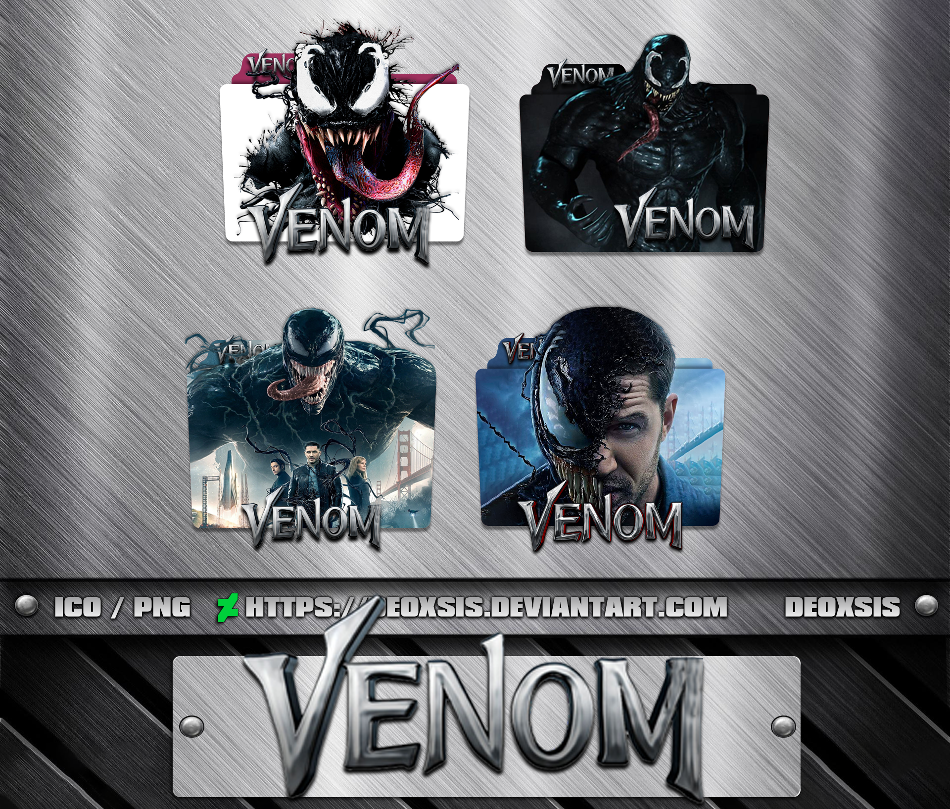Venom [2018] v1 Folder Icon Pack by deoxsis on DeviantArt