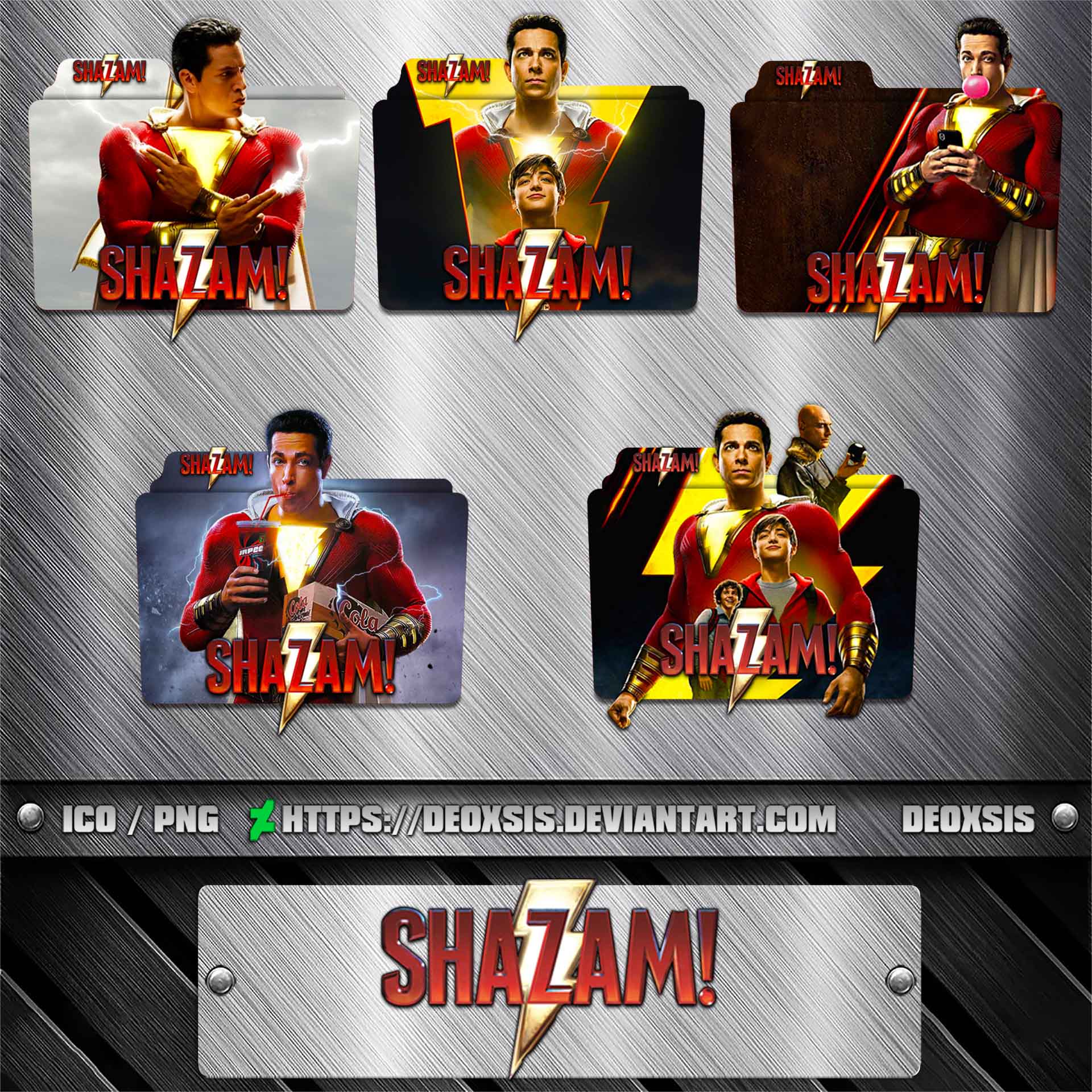 Shazam 2019 Folder Icon Pack By Deoxsis On Deviantart