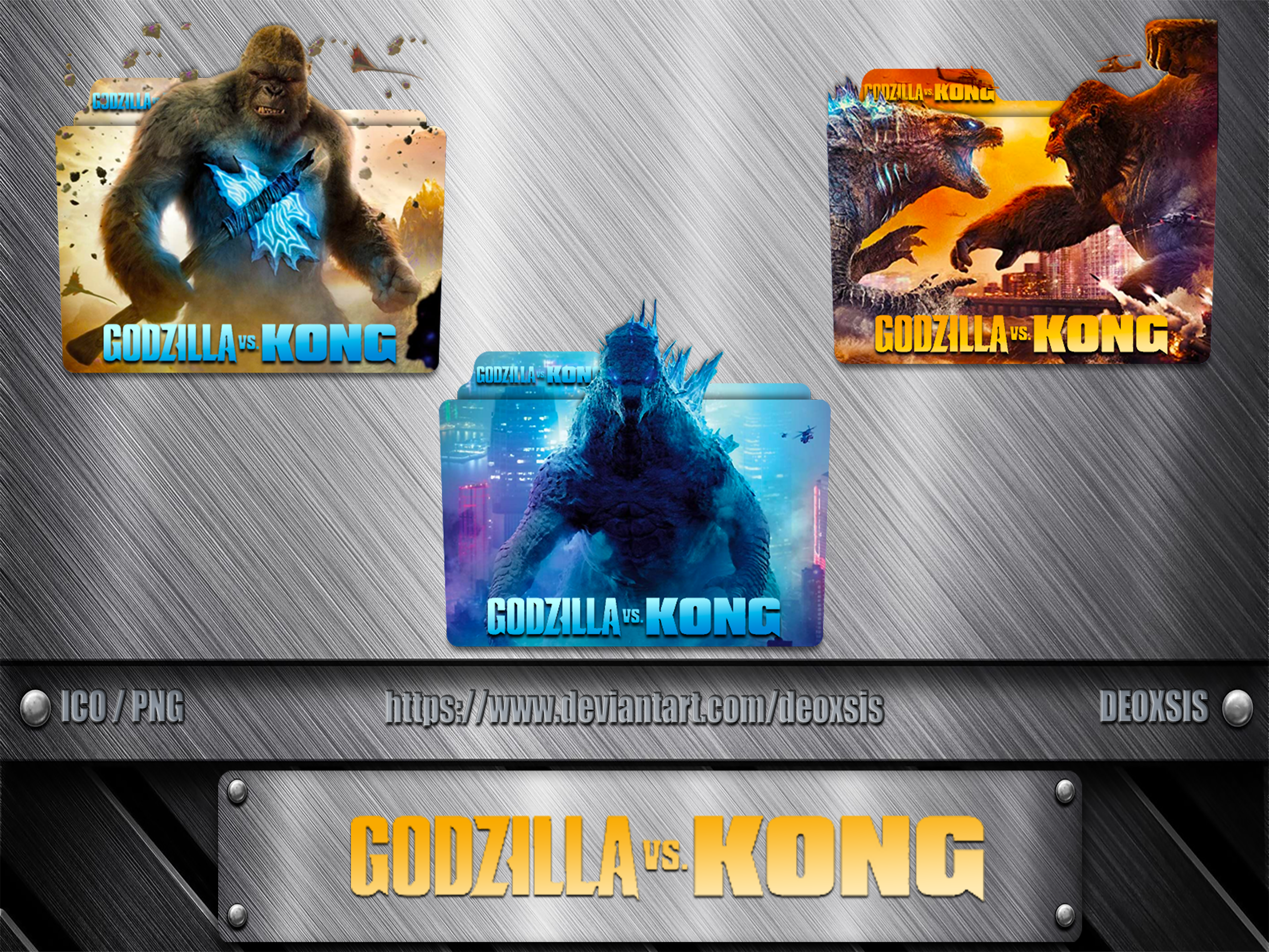Godzilla vs Kong [2021] Folder Icon Pack by deoxsis on DeviantArt