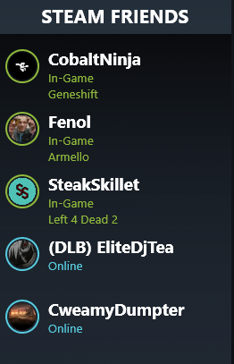 steam friends list black steam friends list black