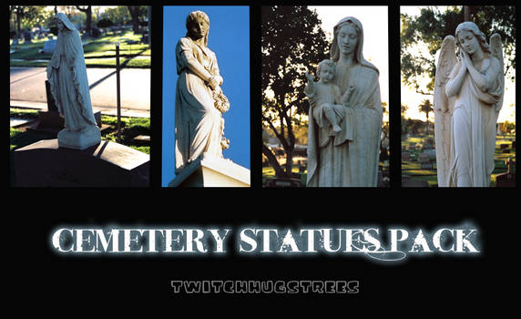Cemetery Statues Stock Pack
