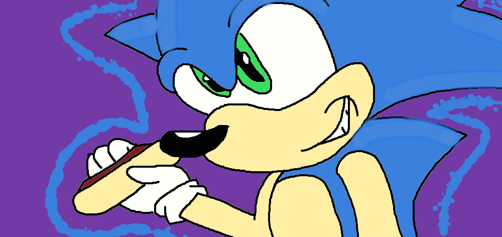 Sonic The Hedgehog With a Chili Dog by HarleyK1o1 on DeviantArt