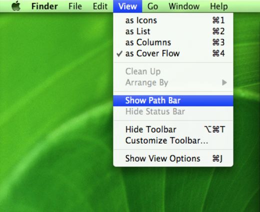 Windows Mac OS X Finder Bar XP