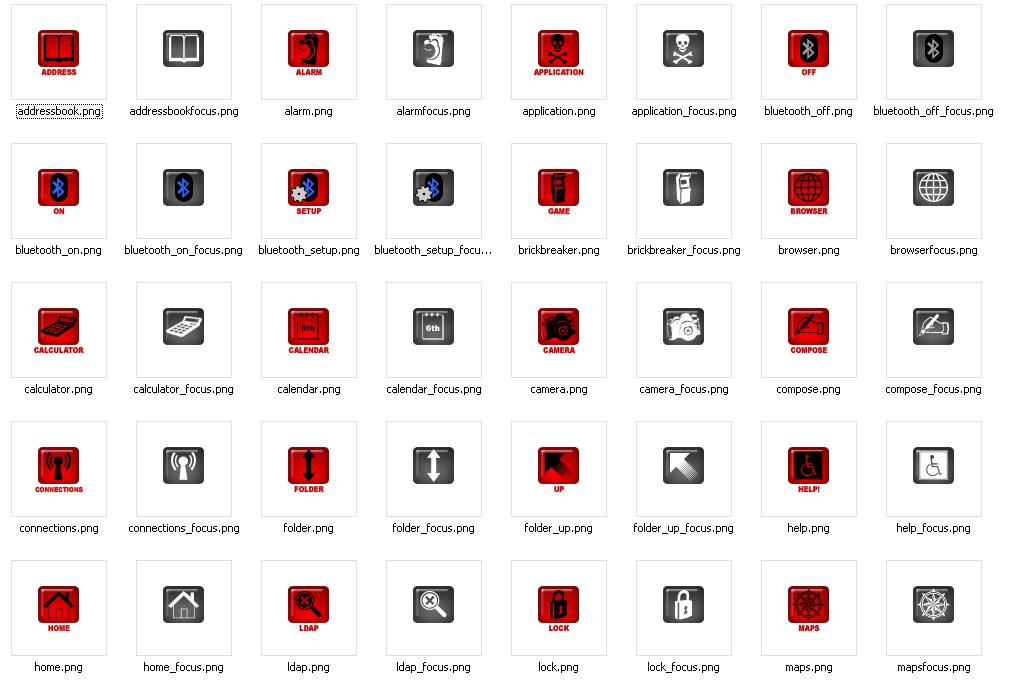 BlackBerry Icons