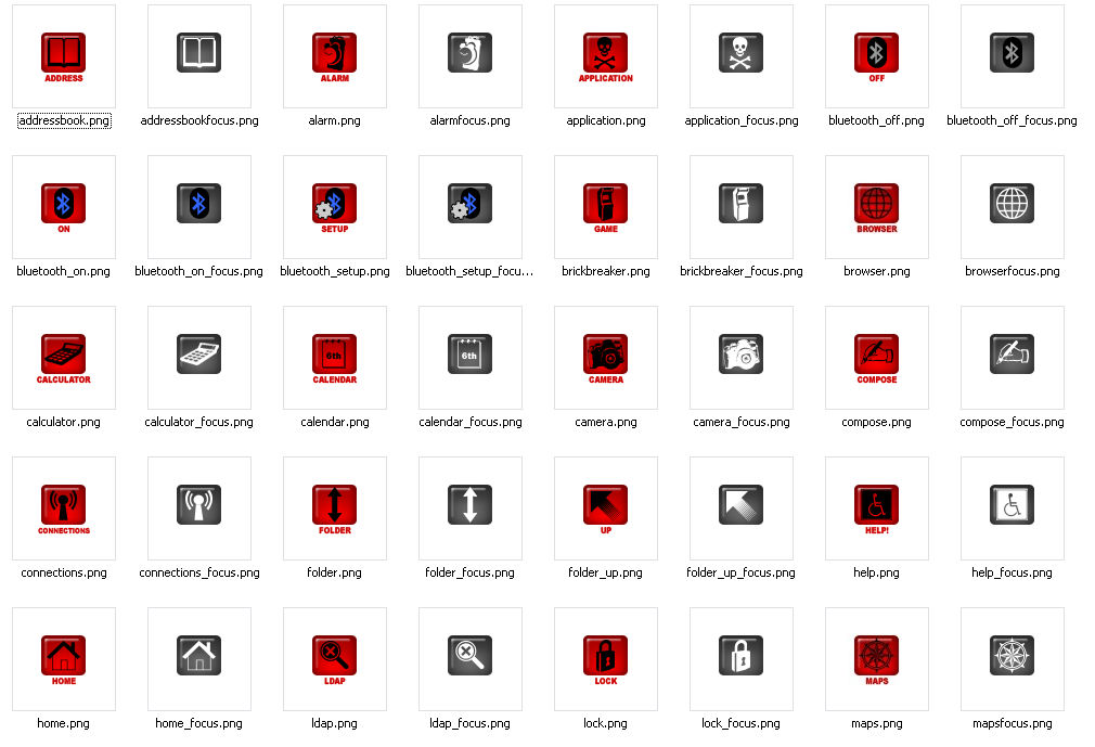 BlackBerry Icons by 88RedMedia on DeviantArt