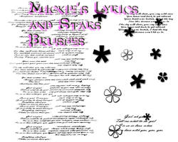 Mickie's Lyrics n Stars Brush